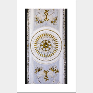 Decorative Heritage Lace Panel Ceiling Floral Ornament Pattern Posters and Art